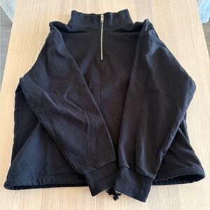 Weekday Black Quarter-Zip Pullover